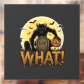 Wat weerwolf pompoen grafsteen volle maan raamsticker (Vel 2)