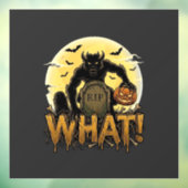 Wat weerwolf pompoen grafsteen volle maan raamsticker (Vel 3)