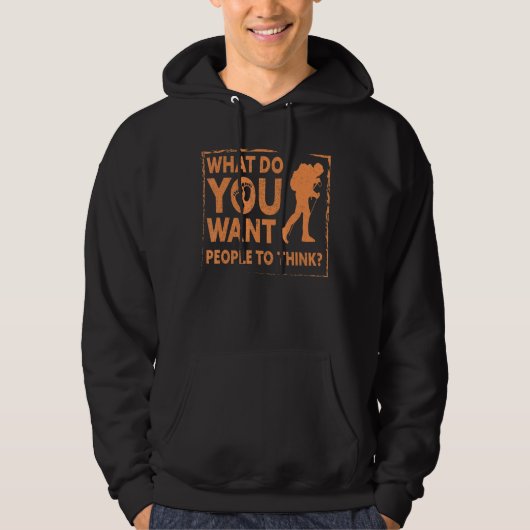 Wat wil je dat mensen denken dat het barefoo is? hoodie (Voorkant)