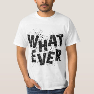 Wat wil je Leuk Minimalistisch Statement T-shirt