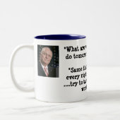 Wat wil je morgen doen? tweekleurige koffiemok (Links)