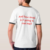 Wat wil je nu? t-shirt (Achterkant volledig)