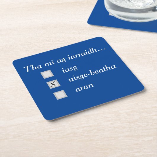 Wat wil je? Whisky! Onderzetters (Schuin)