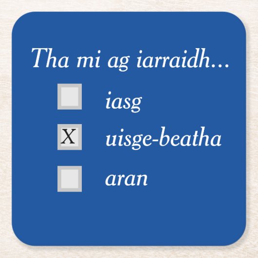 Wat wil je? Whisky! Onderzetters (Voorkant)