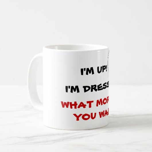 WAT WILT U NOG MEER? mok (Voorkant links)