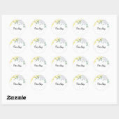 Wat wordt baby bee team boy ronde sticker (Vel)