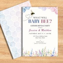 Wat wordt Baby Bee? Waterverf Geslacht Reveal