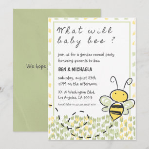 Wat wordt baby Bij Baby Shower Bij Geslacht Onthul Kaart