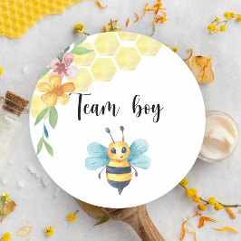 Wat wordt baby bij team boy  ronde sticker