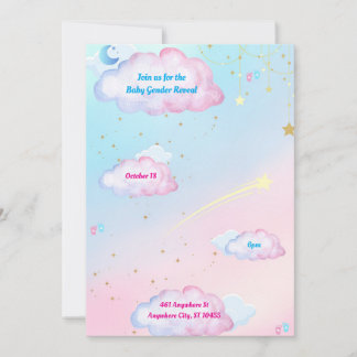 Wat wordt Baby? Gender Reveal Invitation Kaart