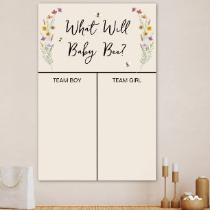 Wat wordt de baby? Bijen geslacht onthulling stem Poster
