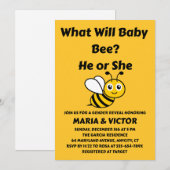 Wat wordt de geslacht van baby Bee Kaart (Voorkant / Achterkant)