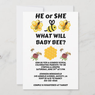 Wat wordt de geslachtsaankondiging van baby Bee Kaart