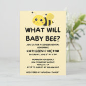 Wat wordt de geslachtsaankondiging van baby Bee Kaart (Staand voorkant)