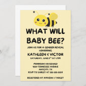 Wat wordt de geslachtsaankondiging van baby Bee Kaart (Voorkant / Achterkant)