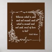 Wat wordt er gezegd en wat betekent Khalil Gibran  Poster (Voorkant)