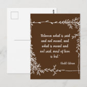 Wat wordt er gezegd en wat is Meant Khalil Gibran  Briefkaart (Voorkant / Achterkant)