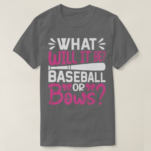 Wat wordt er met honkbal gedaan? t-shirt (Design voorkant)