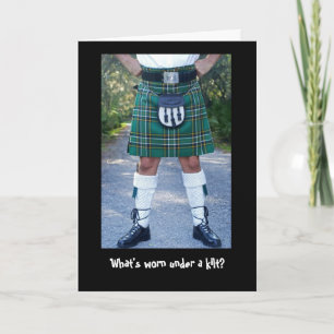 Wat wordt er onder een kilt gedragen? kaart