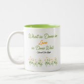 Wat wordt gedaan in Love Quote Coffee Mok (Links)