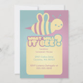 Wat wordt het? Baby Shower-uitnodigingen Kaart (Achterkant)