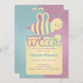 Wat wordt het? Baby Shower-uitnodigingen Kaart (Voorkant / Achterkant)