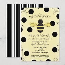 Wat wordt het? BEE Geslacht verklapende babyborrel Kaart
