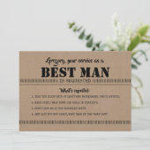 Wat wordt verwacht - grappig voorstel van de beste kaart (Staand voorkant)