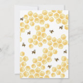 Wat zal baby Bee gender openbaren uitnodiging. Kaart (Achterkant)