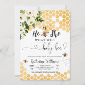 Wat zal Baby bijen Baby shower Kaart (Voorkant)