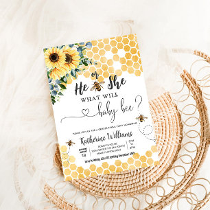 Wat zal Baby bijen Baby shower Kaart