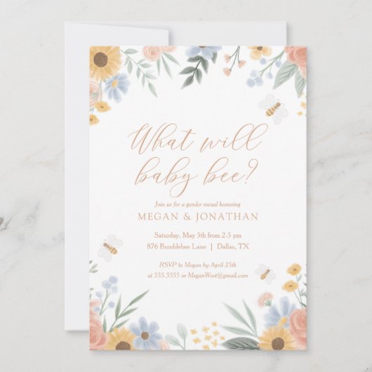 Wat zal Baby bumblebee zijn? Kaart (Voorkant)