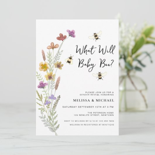 Wat zal Baby doen aan gender onthullen Kaart (Staand voorkant)