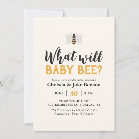 Wat zal Baby doen aan gender onthullen Kaart (Voorkant)