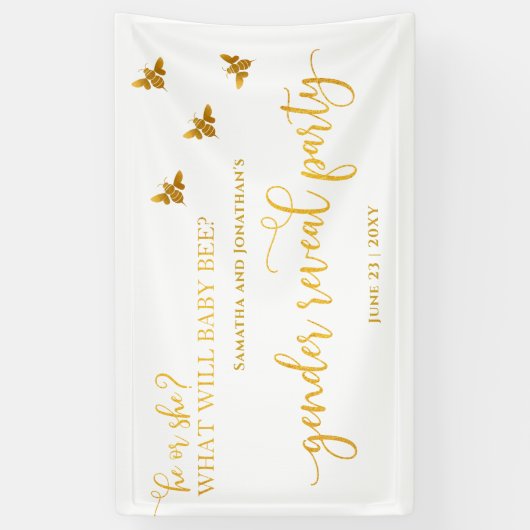 Wat zal Baby doen aan gender onthullen Spandoek (Verticaal)