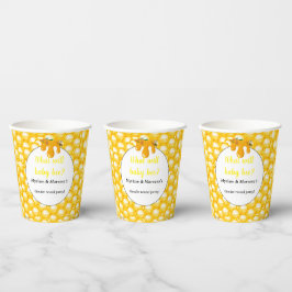 Wat zal baby gender laten zien papieren bekers