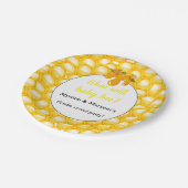 Wat zal baby gender laten zien papieren bordje (Gekanteld)