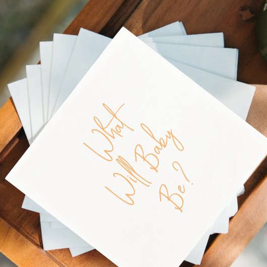 Wat zal Baby Gender onthullen Welkom Servet