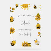 Wat zal baby Gender Reveal Party Frosted zijn Acryl Bord (Voorkant)