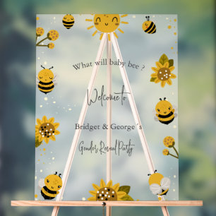 Wat zal baby Gender Reveal Party Frosted zijn Acryl Bord
