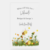 Wat zal baby Gender Reveal Party Frosted zijn Acryl Bord (Voorkant)