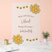 Wat zal baby Gender Reveal Party Frosted zijn Acryl Bord (Huwelijk)