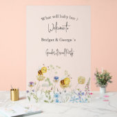 Wat zal baby Gender Reveal Party Frosted zijn Acryl Bord (Huwelijk)