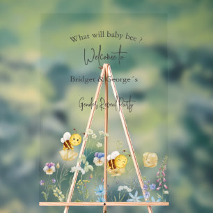 Wat zal baby Gender Reveal Party zijn Acryl Bord