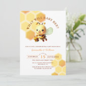 Wat zal Baby Honey Bee Gender onthullen Kaart (Staand voorkant)