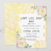 Wat zal Baby Schattigee Gender Reveal Party zijn Kaart (Voorkant / Achterkant)