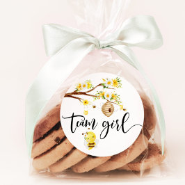 Wat zal baby team meisje stickers