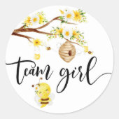 Wat zal baby team meisje stickers (Voorkant)