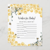 Wat zal baby Wensen voor Baby Kaart zijn. (Voorkant / Achterkant)
