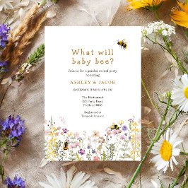 Wat zal Baby Wildflower Gender Reveal Kaart